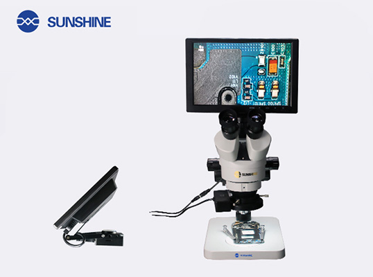 מיקרוסקופ מקצועי עם מצלמה ומסך SZM45T-B1-1600S