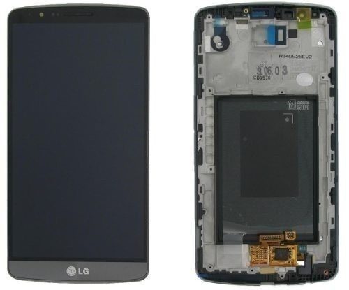 מסך מקורי כולל מסגרת LG G3 BEAT / D722 שחור
