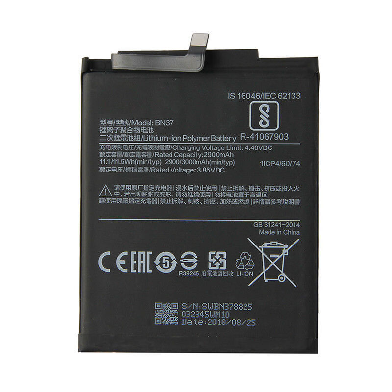 סוללה רכיב מקורי XIAOMI REDMI 6 BN37 דגם
