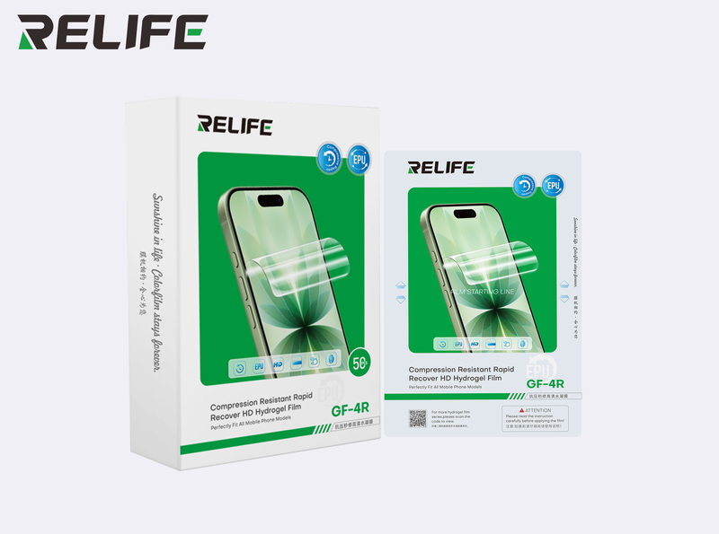 מגן מסך סיליקון RELIFE GF-4R לחיתוך במכונה 50 יח באריזה