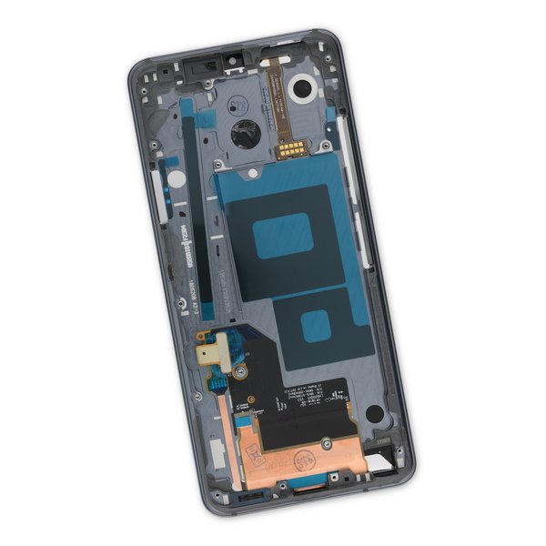 מסך מקורי כולל מסגרת LG G7 THINQ כסף