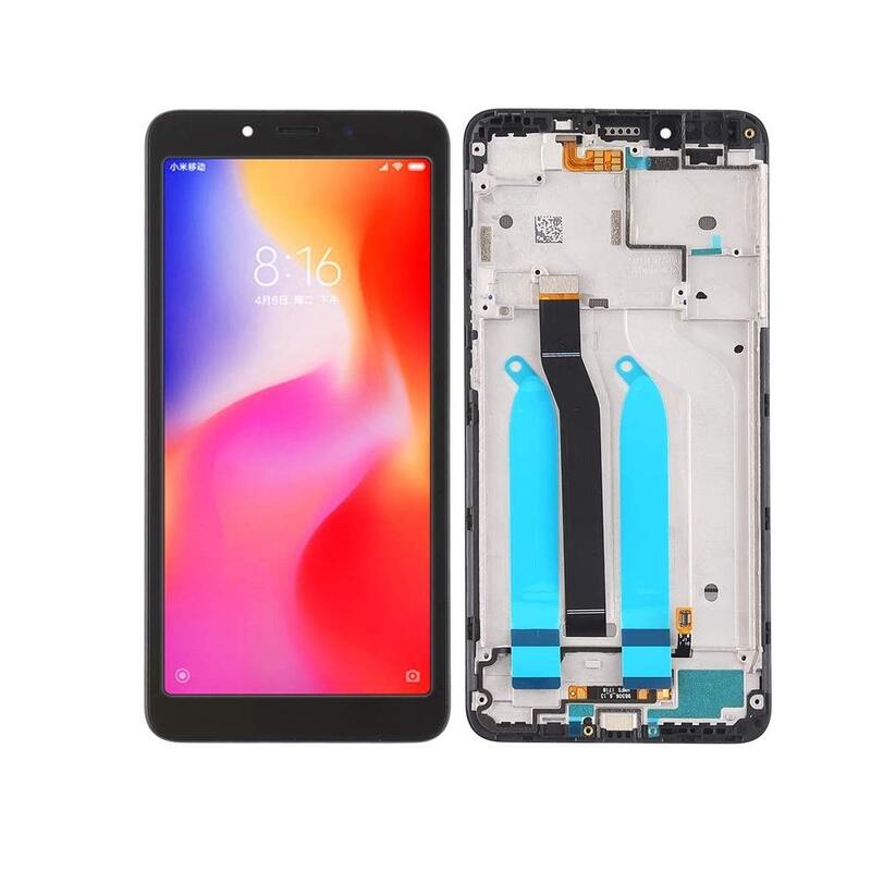 מסך מקורי כולל מסגרת XIAOMI REDMI 6/6A שחור