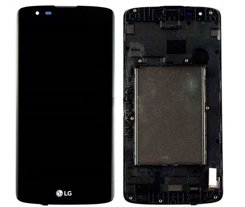 מסך מקורי כולל מסגרת LG K8 / K350N שחור